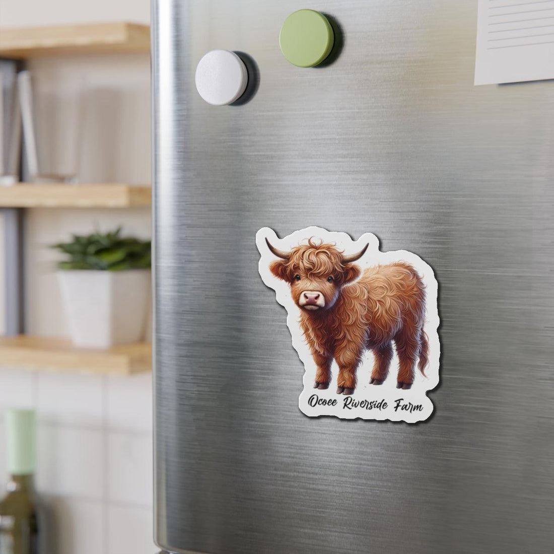 Highland Cow Die-Cut Magnet