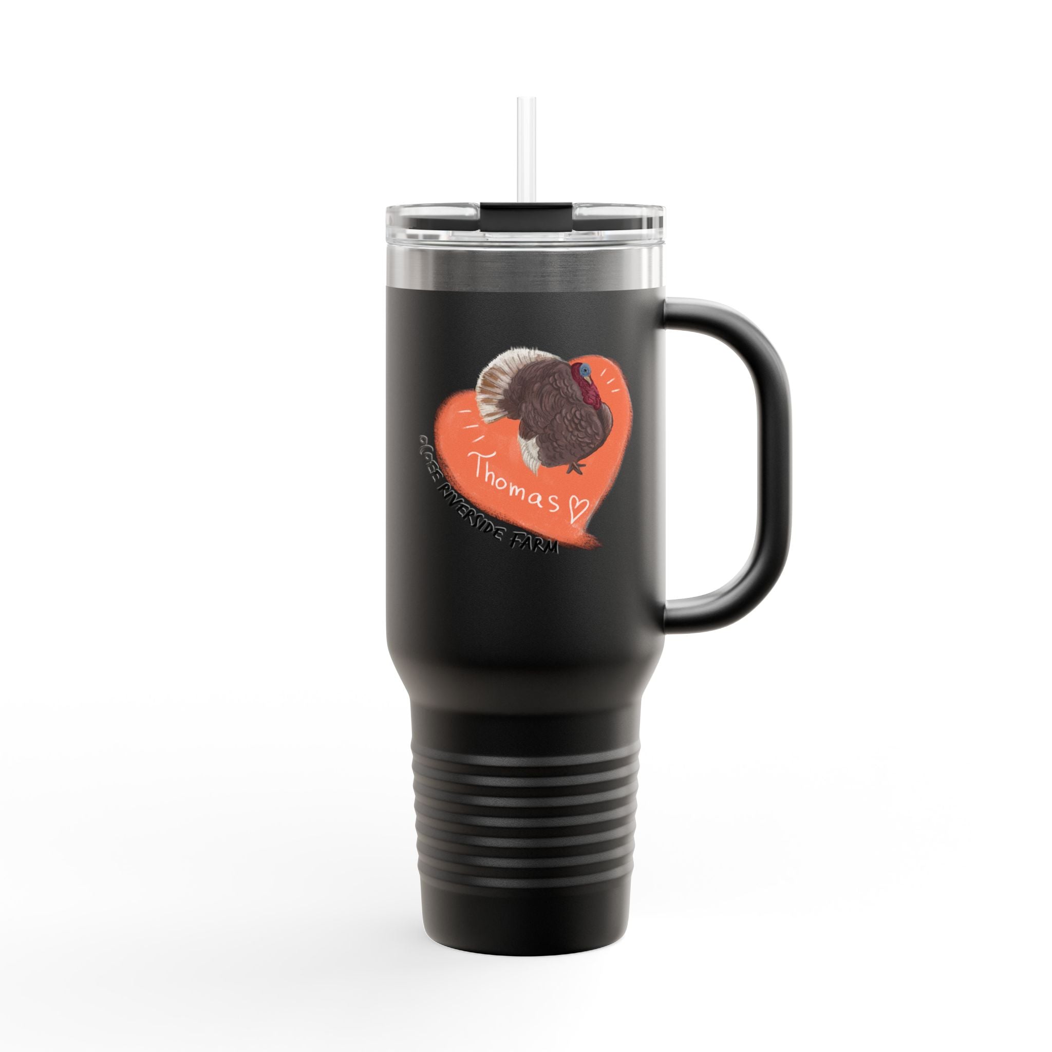 Cute Turkey Insulated Travel Mug - 40oz - Perfect for Adventure Lovers!
