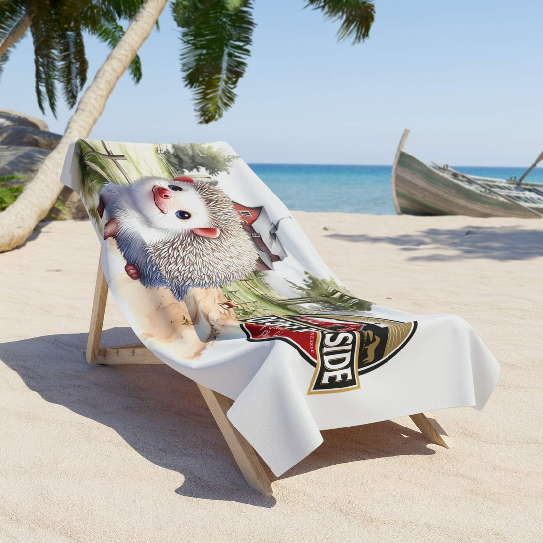 Ocoee Riverside Farm Hedgehog Beach Towel