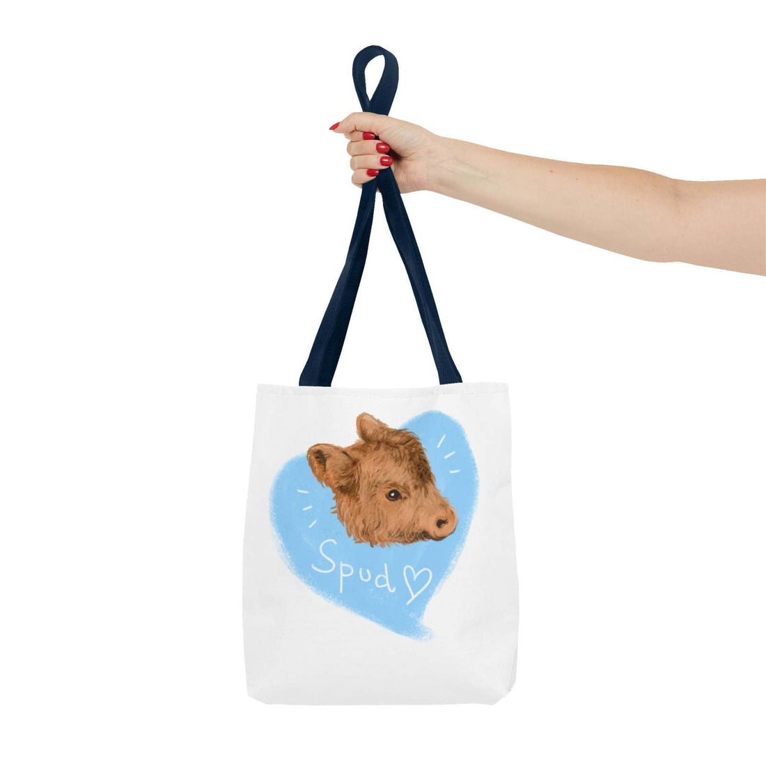 Adorable Spud Cow Tote Bag