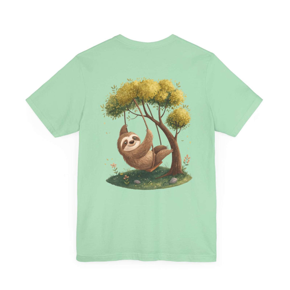 Sloth Swinging from a Tree Branch T-Shirt