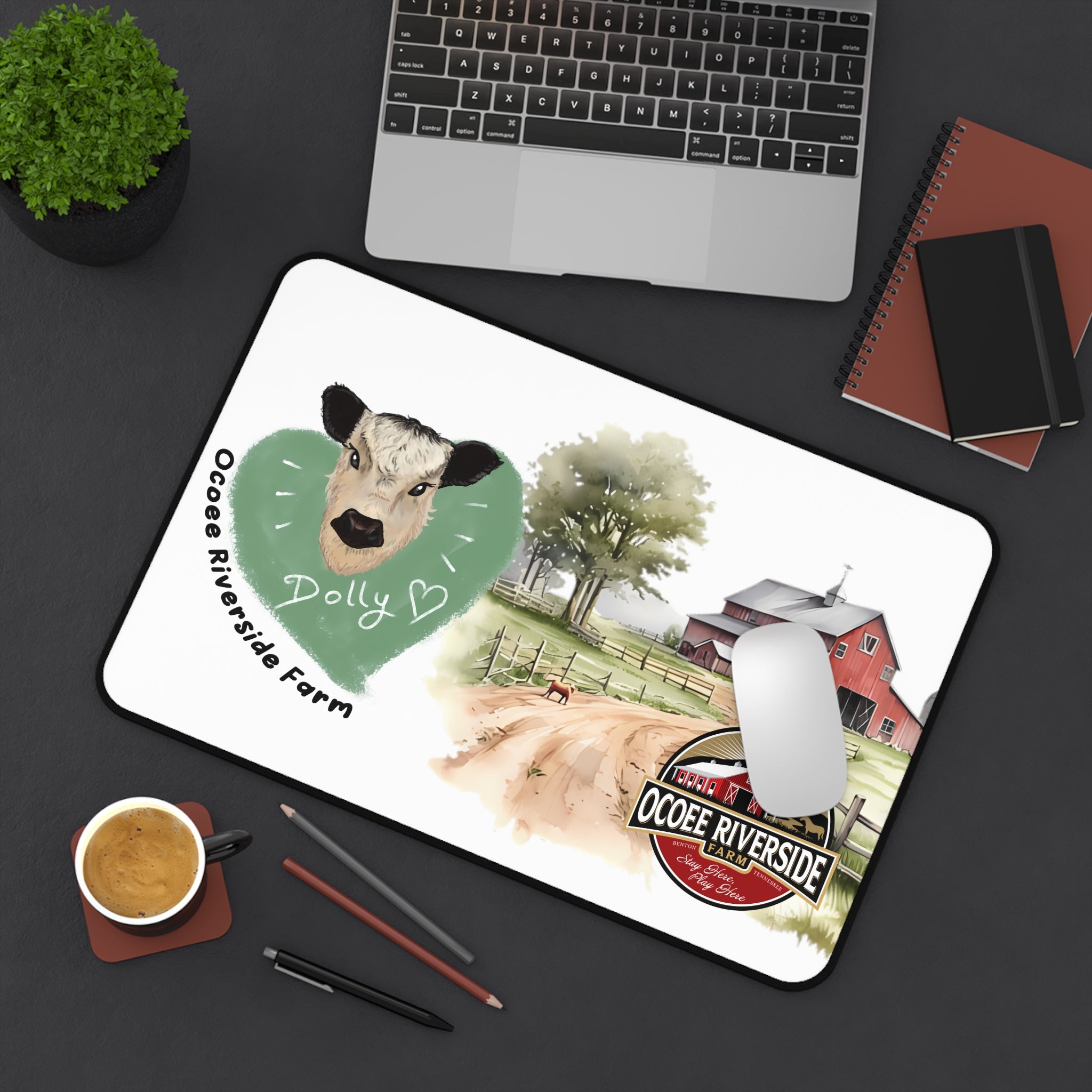 Animal Farm Custom Ocoee Riverside Farm Desk Mat Design