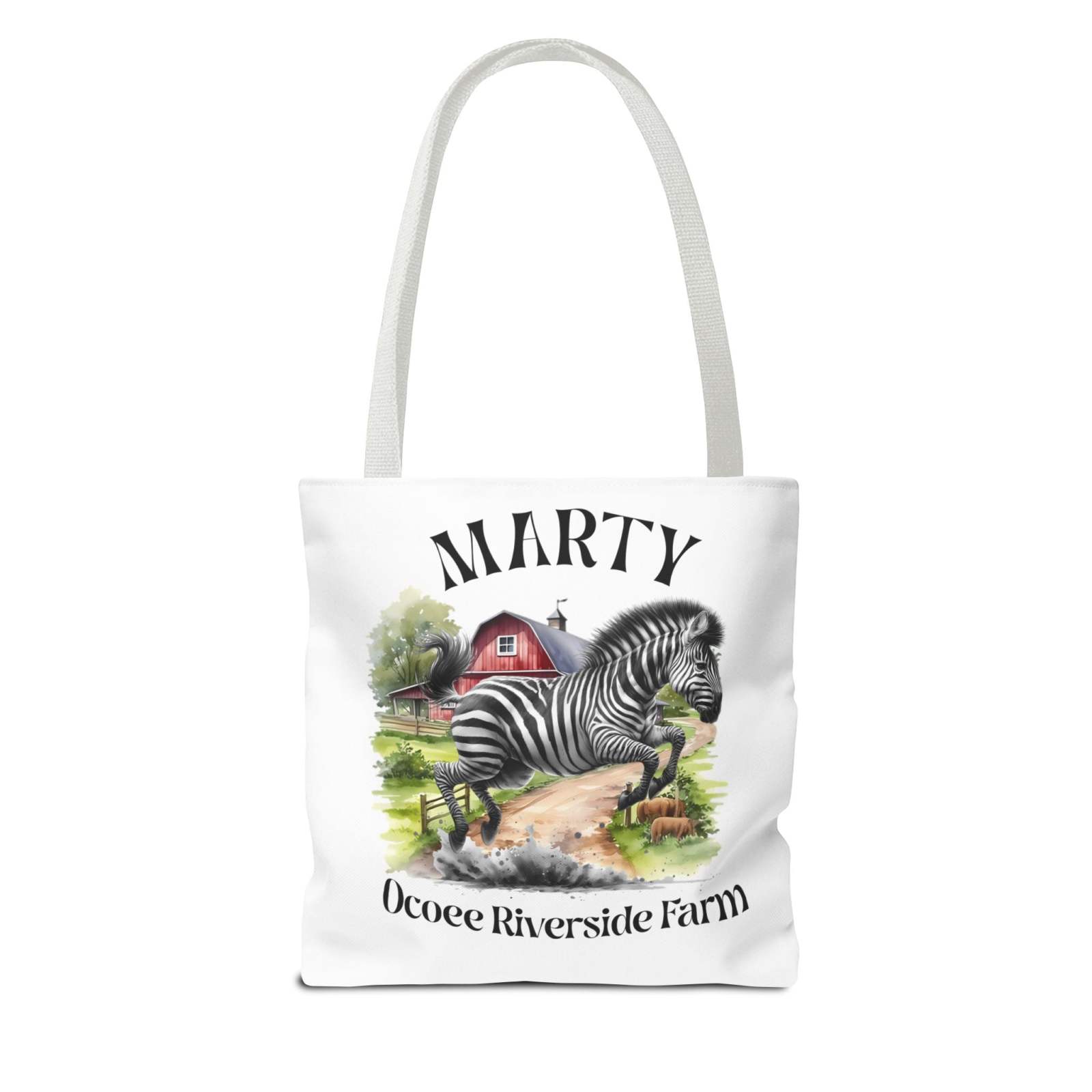 Personalized Zebra Design Tote Bag