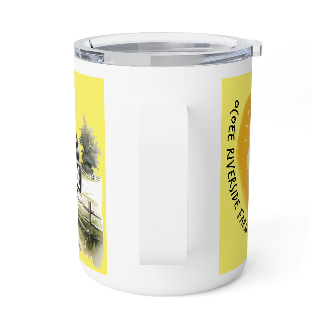 Rustic Insulated Coffee Mug | 10oz Mug with Farmhouse Design for Country Lovers