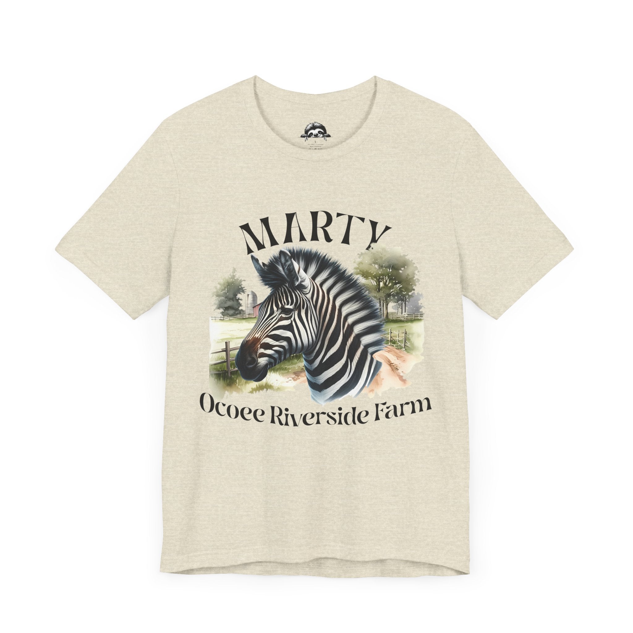 Marty Zebra Ocoee Farm Tee