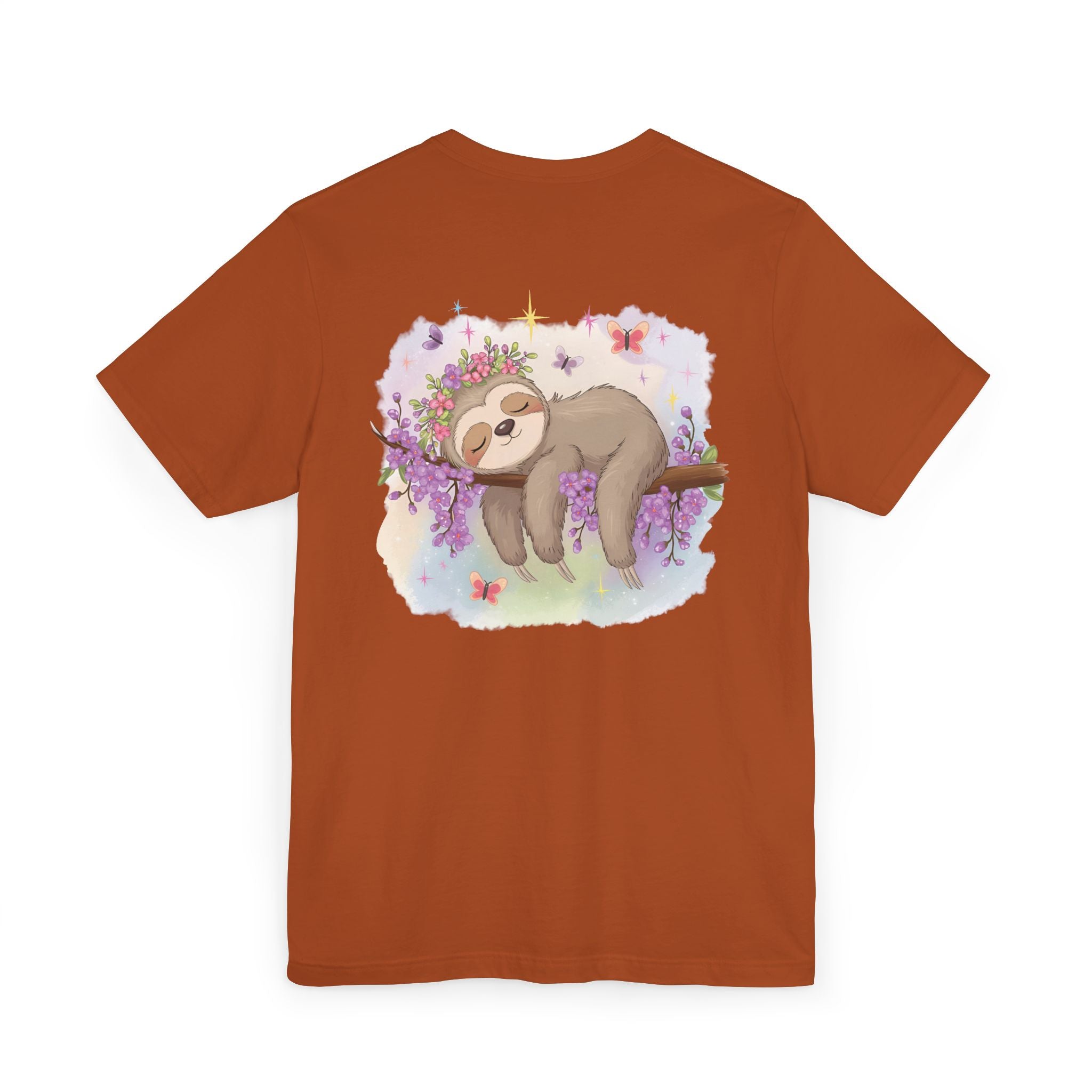 Sloth T-Shirt - Lovable Sloth Sleeping on a Branch