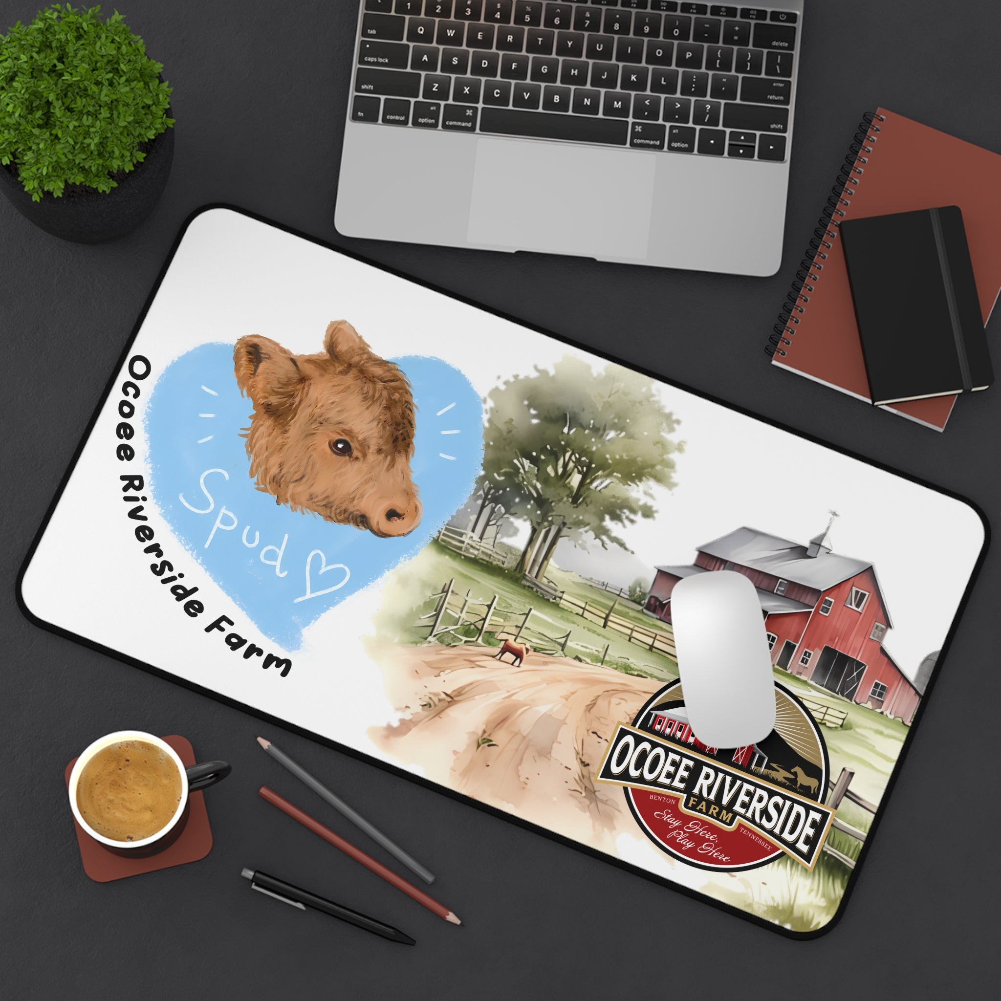 Animal Farm Custom Ocoee Riverside Farm Desk Mat Design