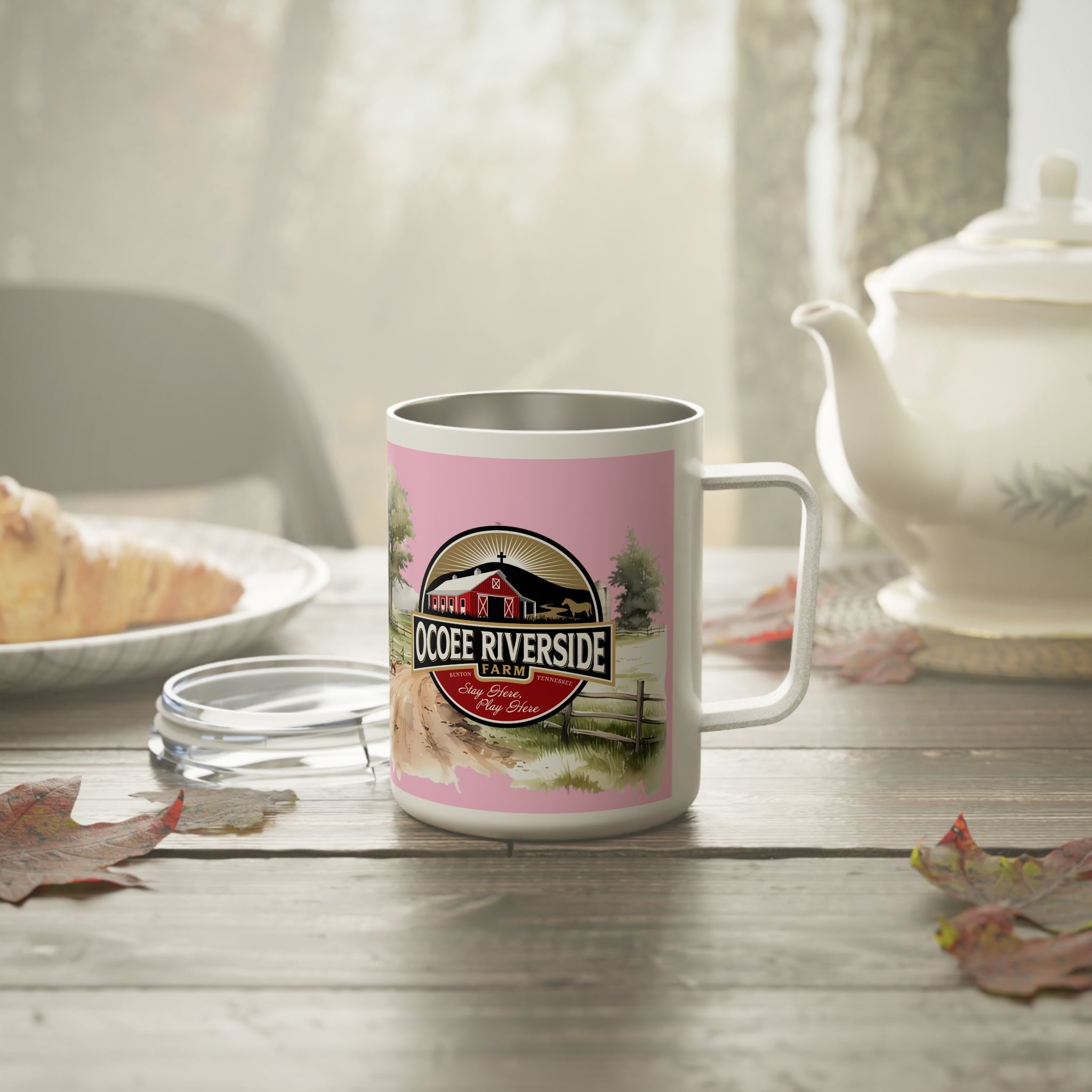 Rustic Insulated Coffee Mug | 10oz Mug with Farmhouse Design for Country Lovers