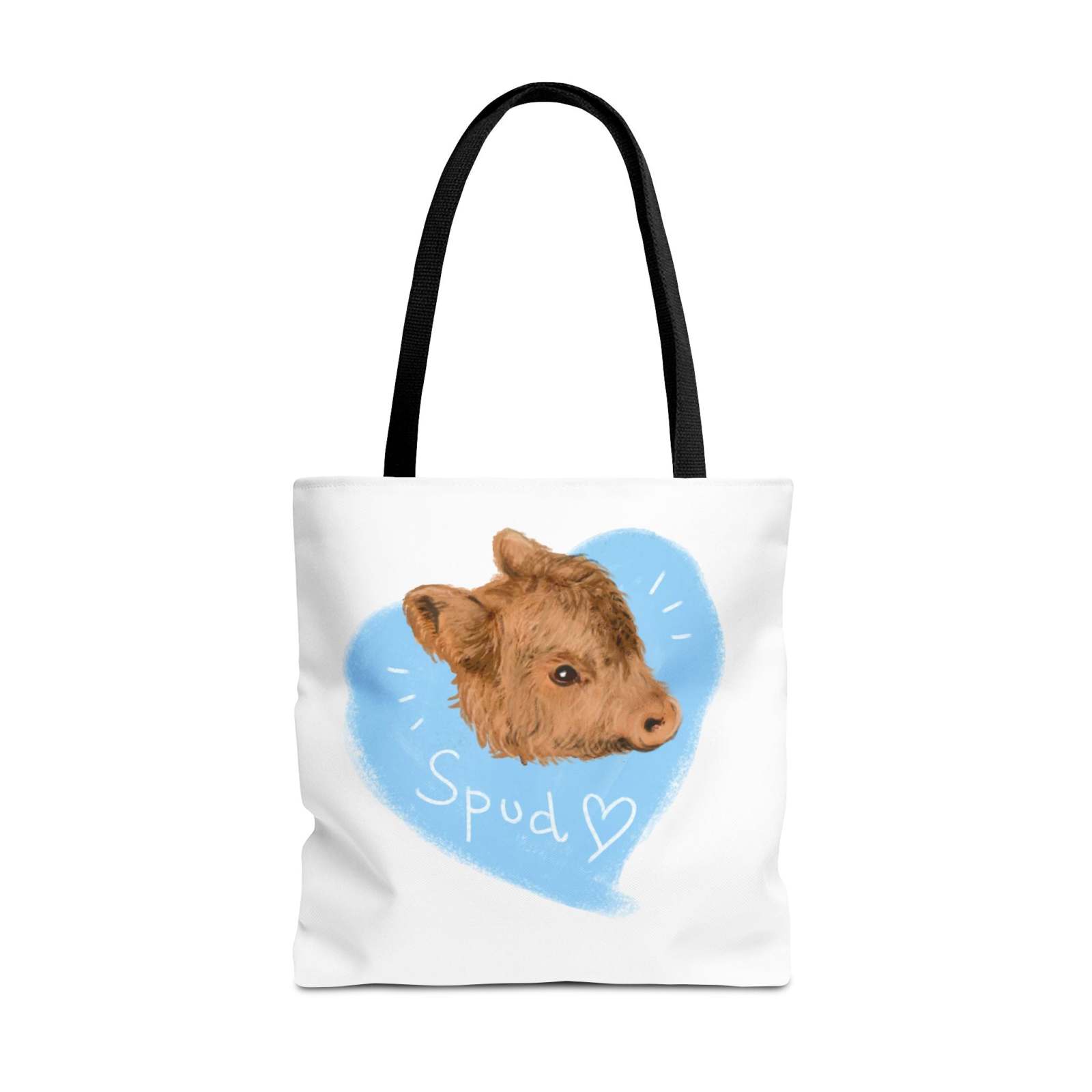 Adorable Spud Cow Tote Bag