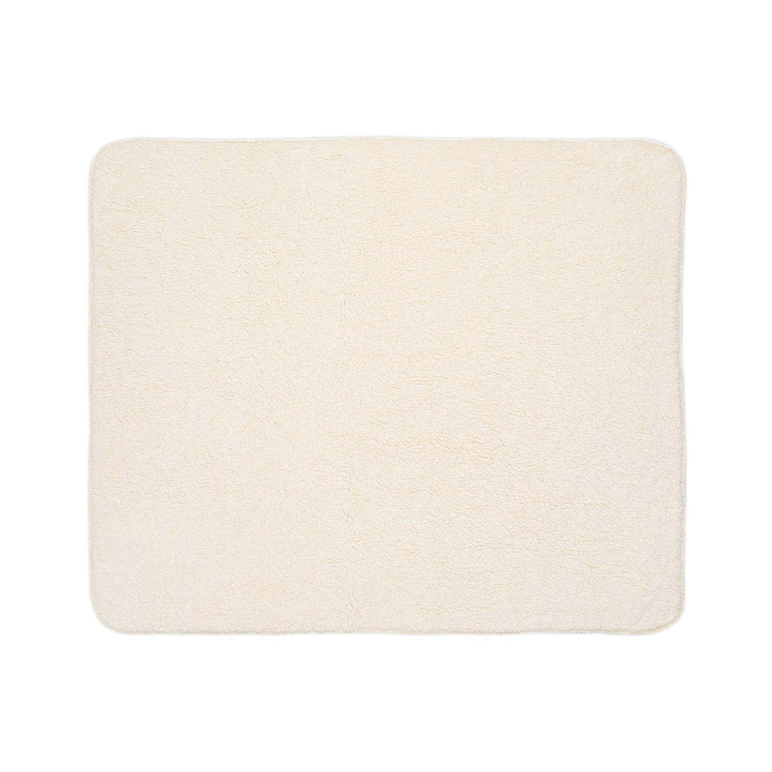 Soft cream-colored Farm Animal Sherpa Blanket with plush fleece texture for cozy warmth