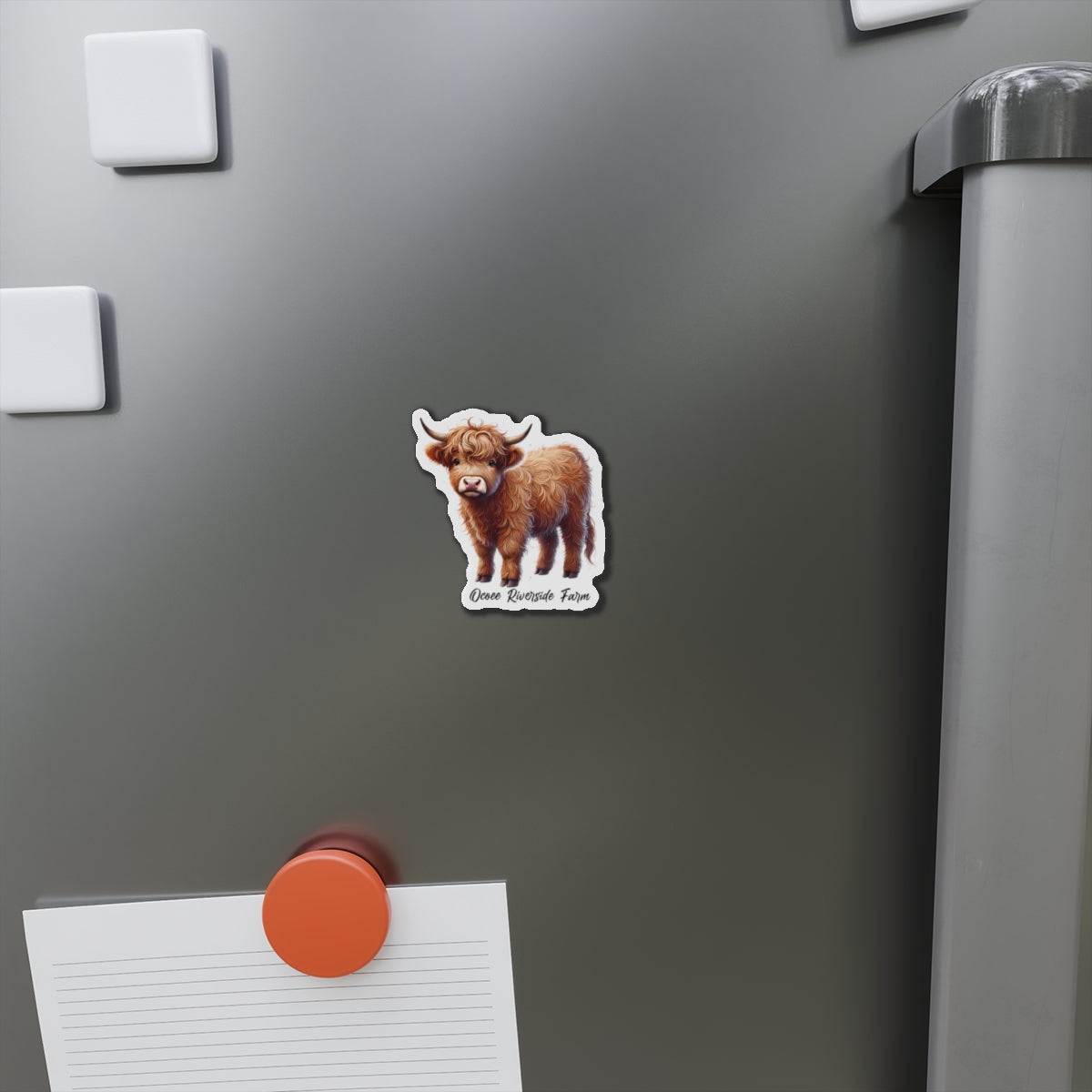 Highland Cow Die-Cut Magnet