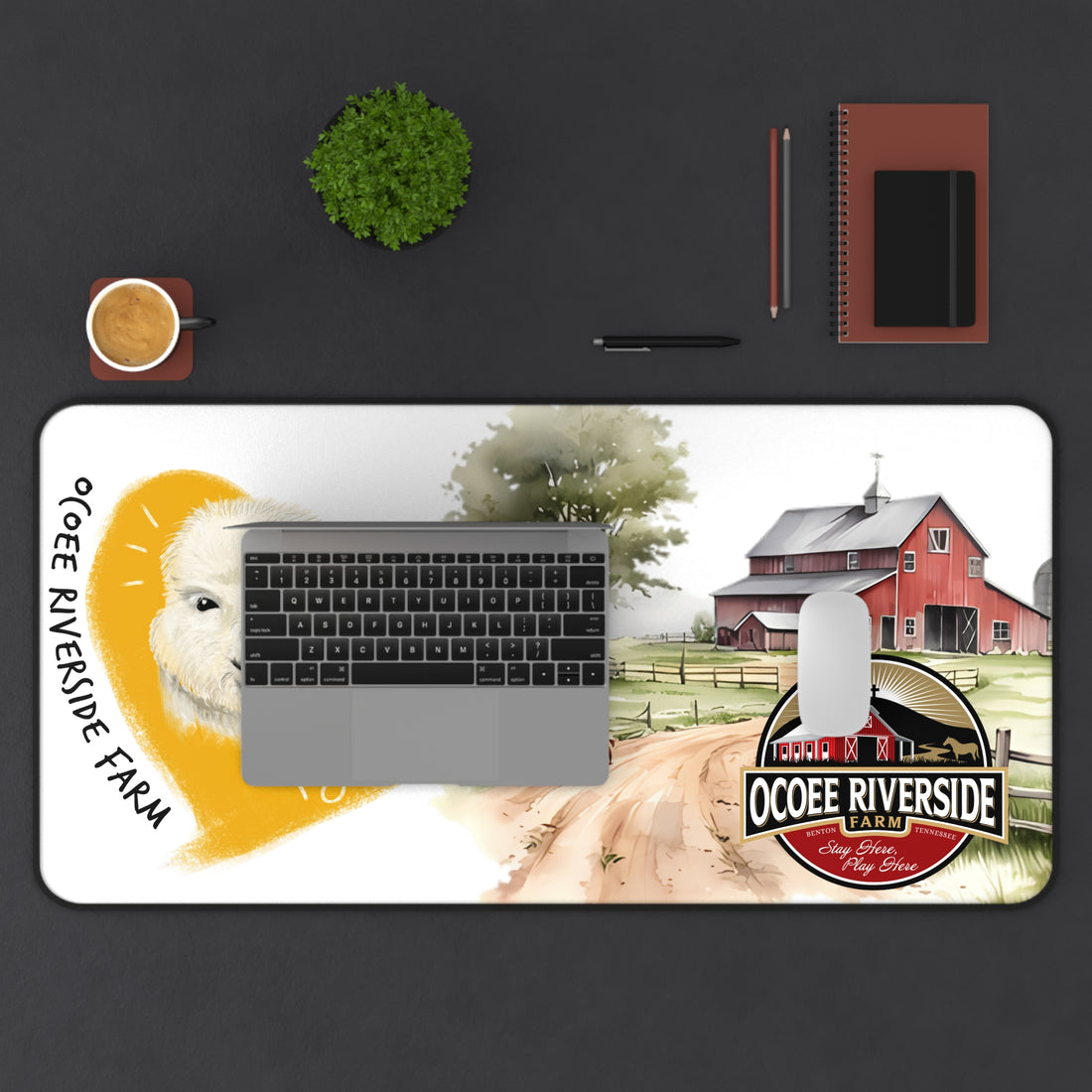 Copy of Animal Farm Custom Ocoee Riverside Farm Desk Mat Design