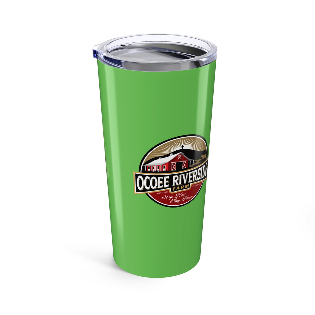 Custom 20oz Tumbler - Riverside Farm Camel Design