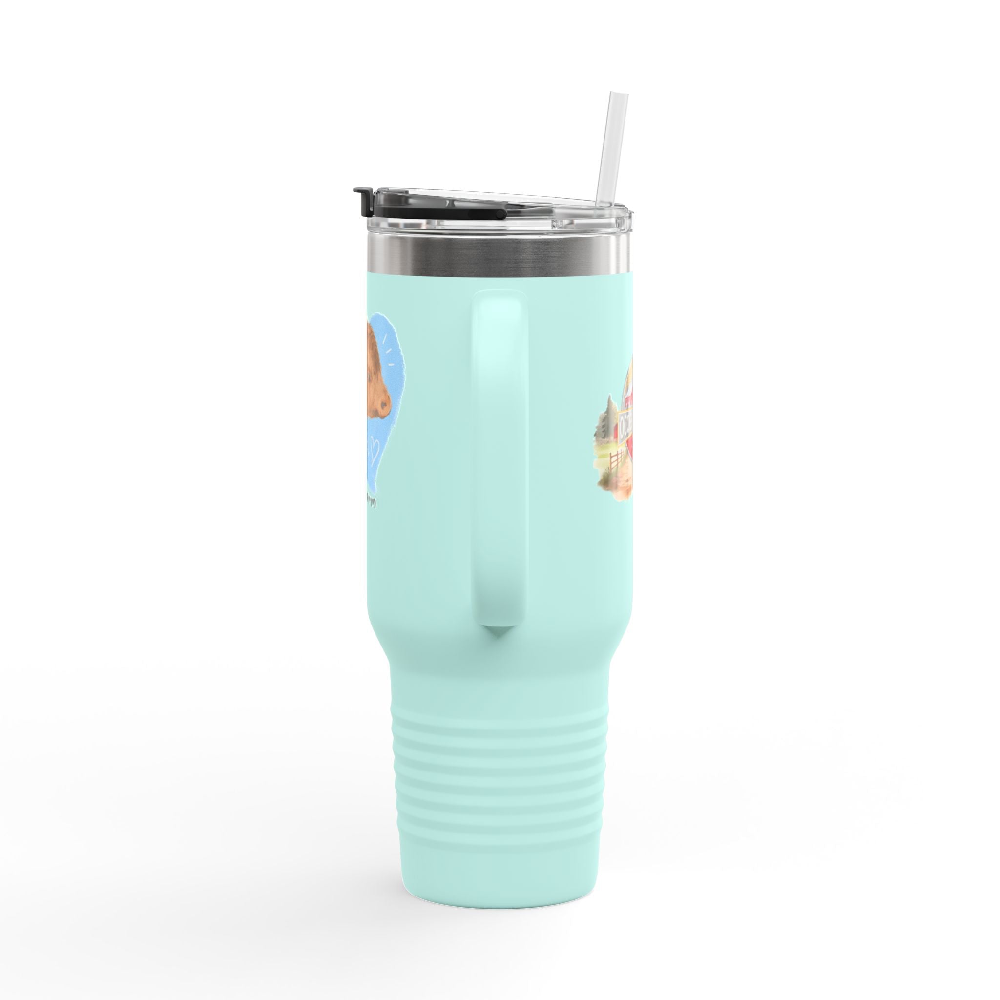 Cute Cow Insulated Travel Mug - 40oz - Perfect for Adventure Lovers!