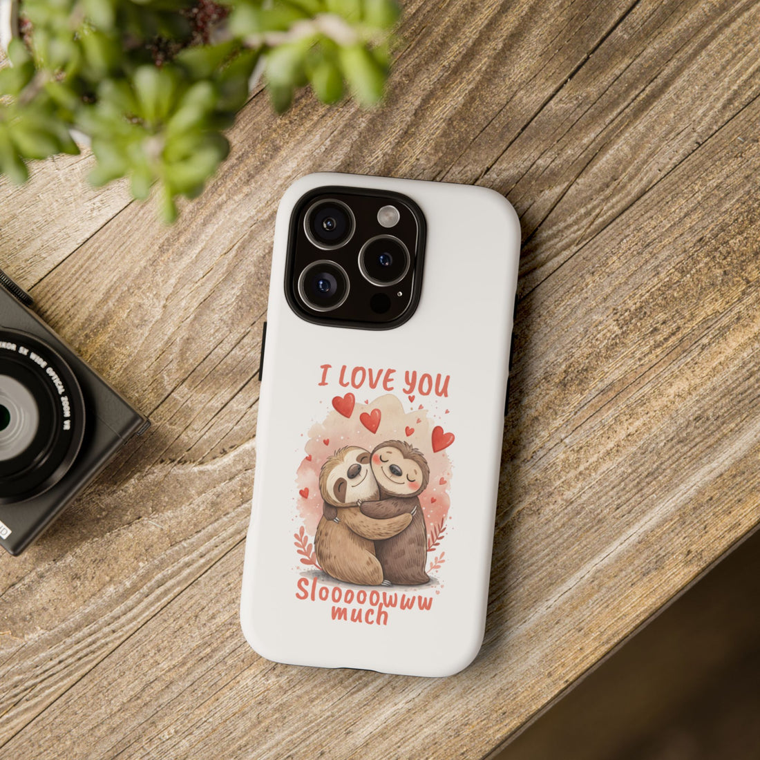 Cute Sloth Phone Case - "I Love You Sloooowww Much"