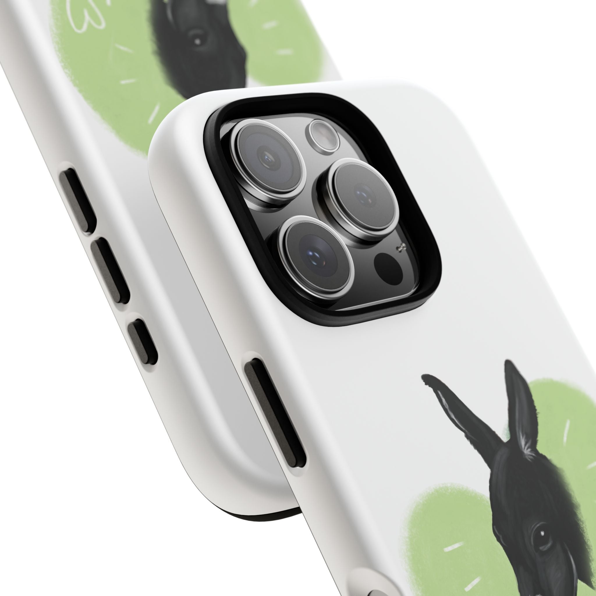 A donkey featuring the words "Black Jack" prominently displayed on its side at Ocoee Riverside Farm Phone Case