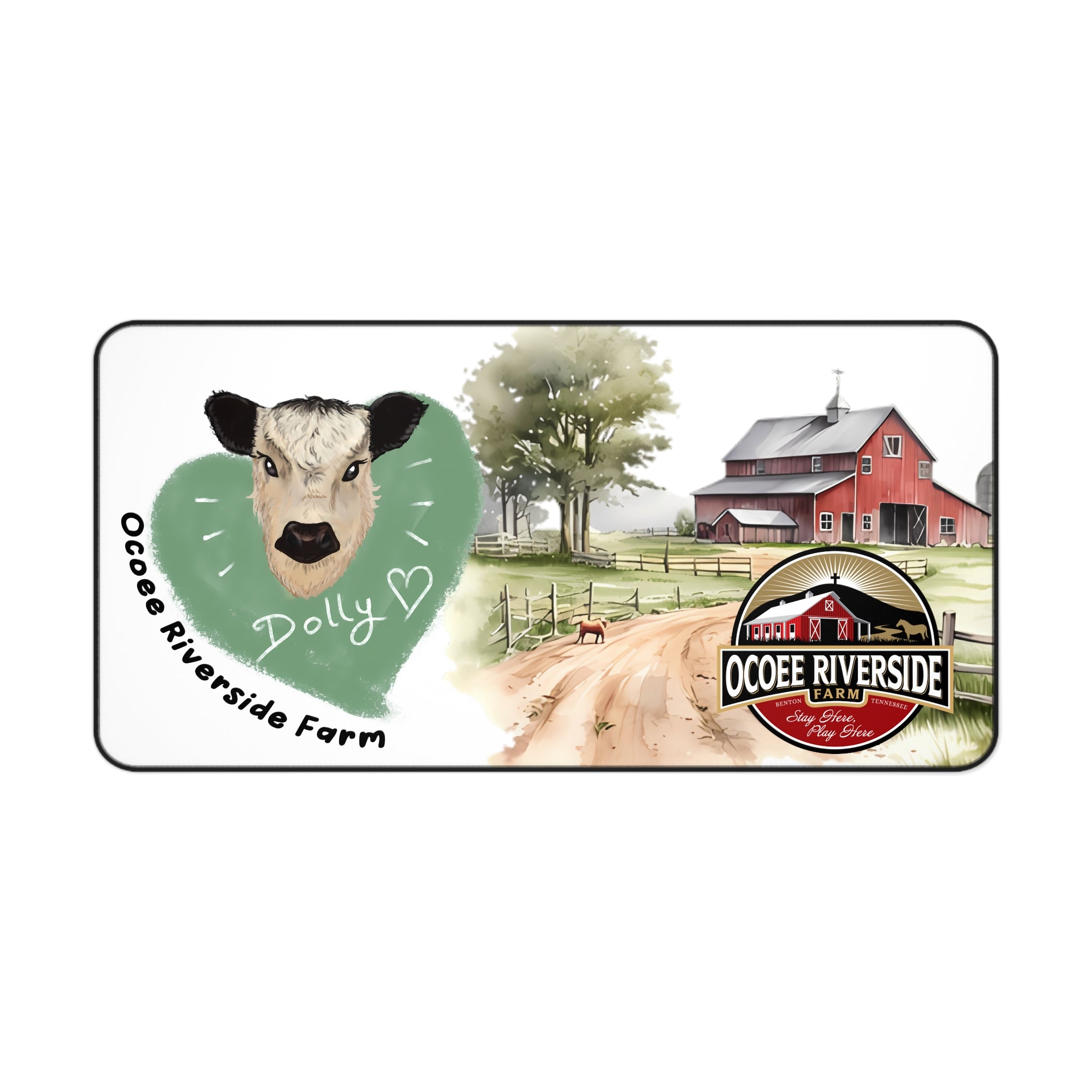 Animal Farm Custom Ocoee Riverside Farm Desk Mat Design