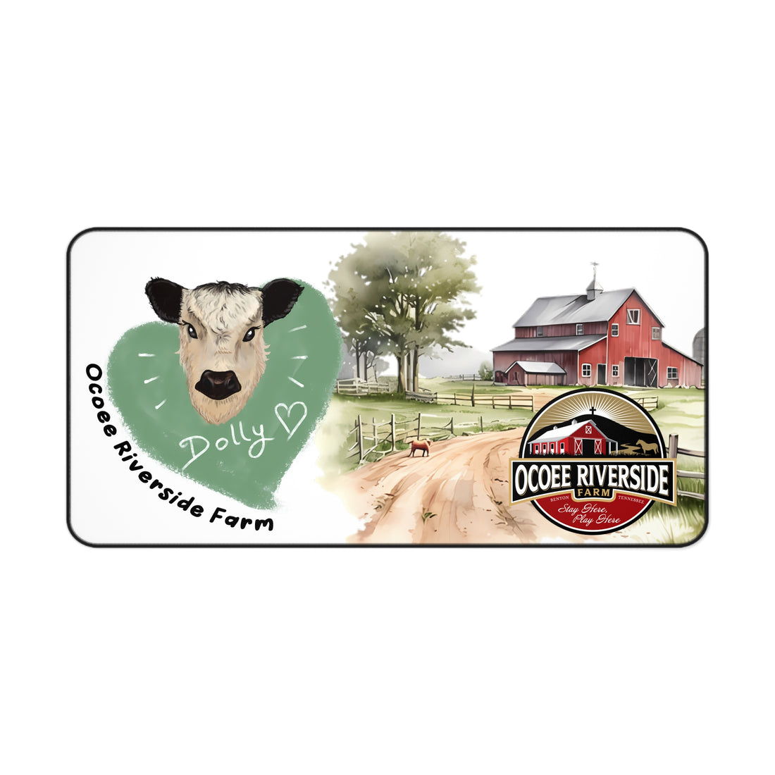Animal Farm Custom Ocoee Riverside Farm Desk Mat Design