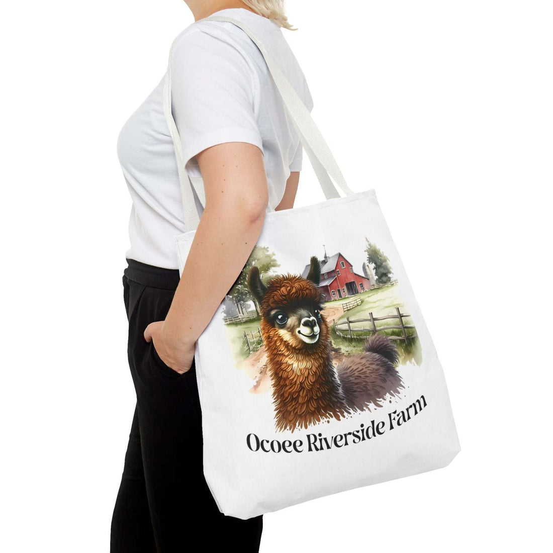 Llama at Ocoee Riverside Farm Tote Bag