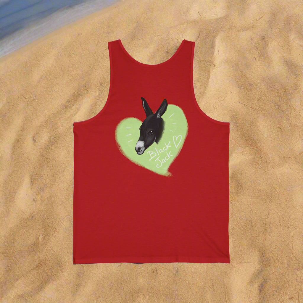 Black Jack Donkey Unisex Jersey Tank – Fun Summer Wear