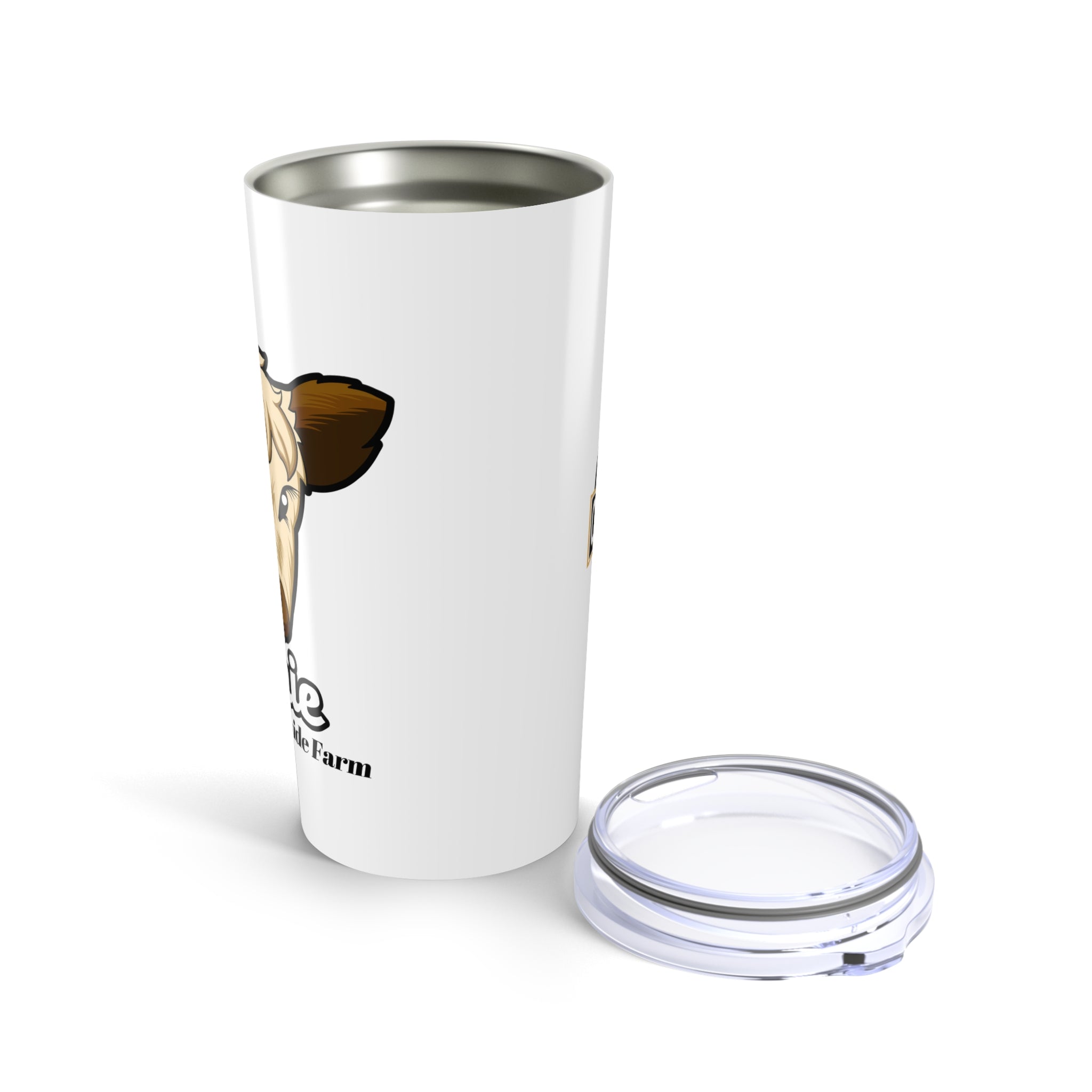 Custom 20oz Tumbler - Riverside Farm Cute Cow Design