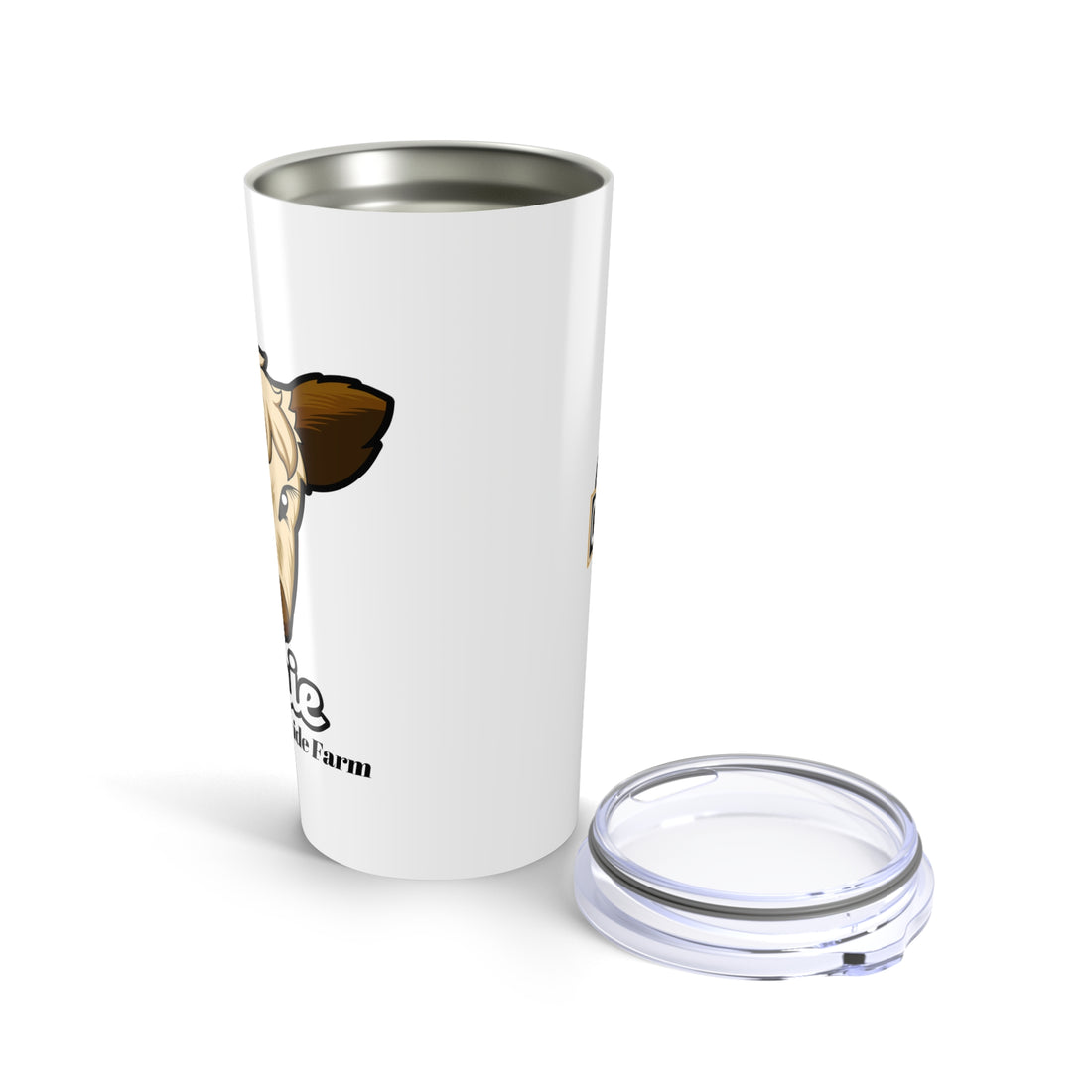 Custom 20oz Tumbler - Riverside Farm Cute Cow Design