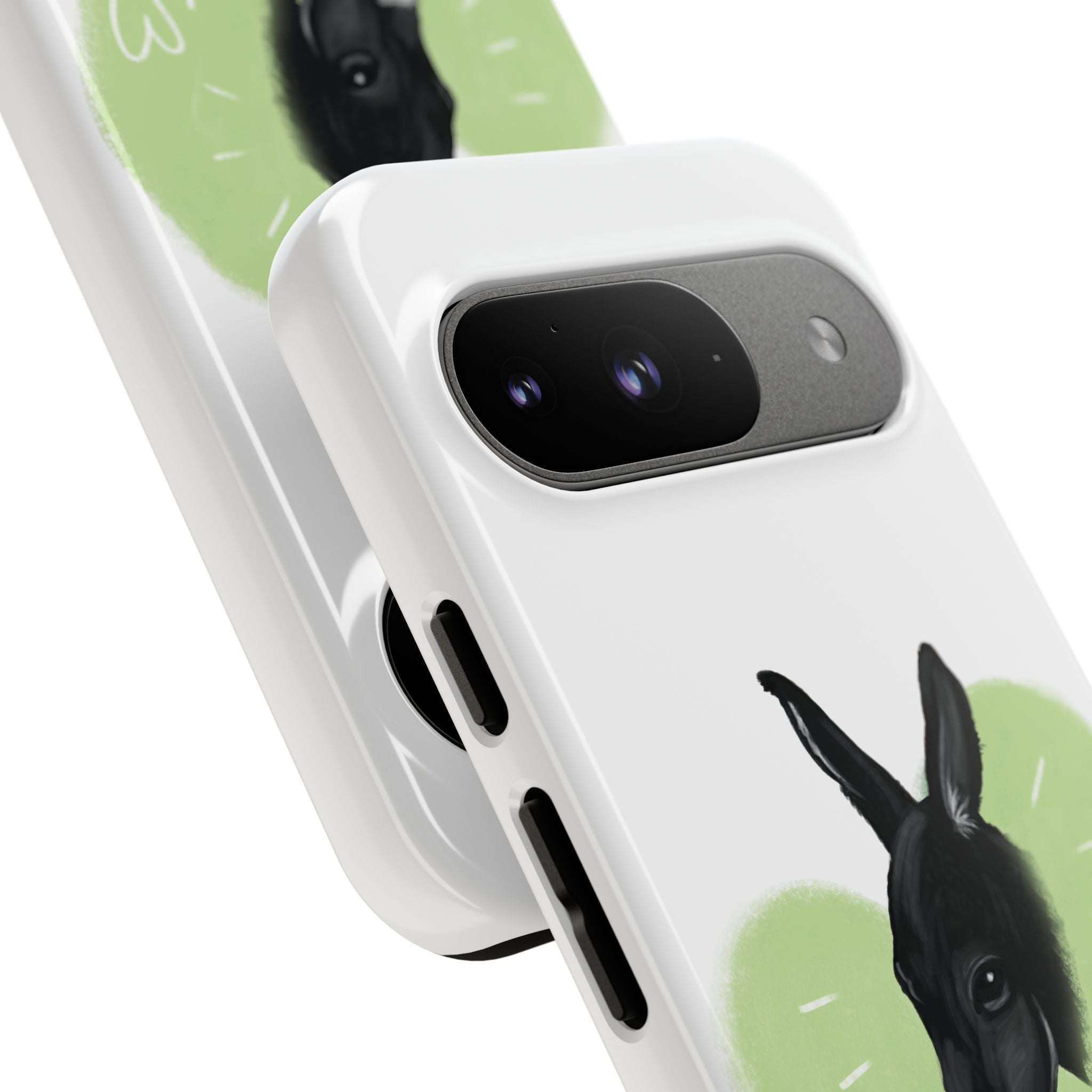 A donkey featuring the words "Black Jack" prominently displayed on its side at Ocoee Riverside Farm Phone Case