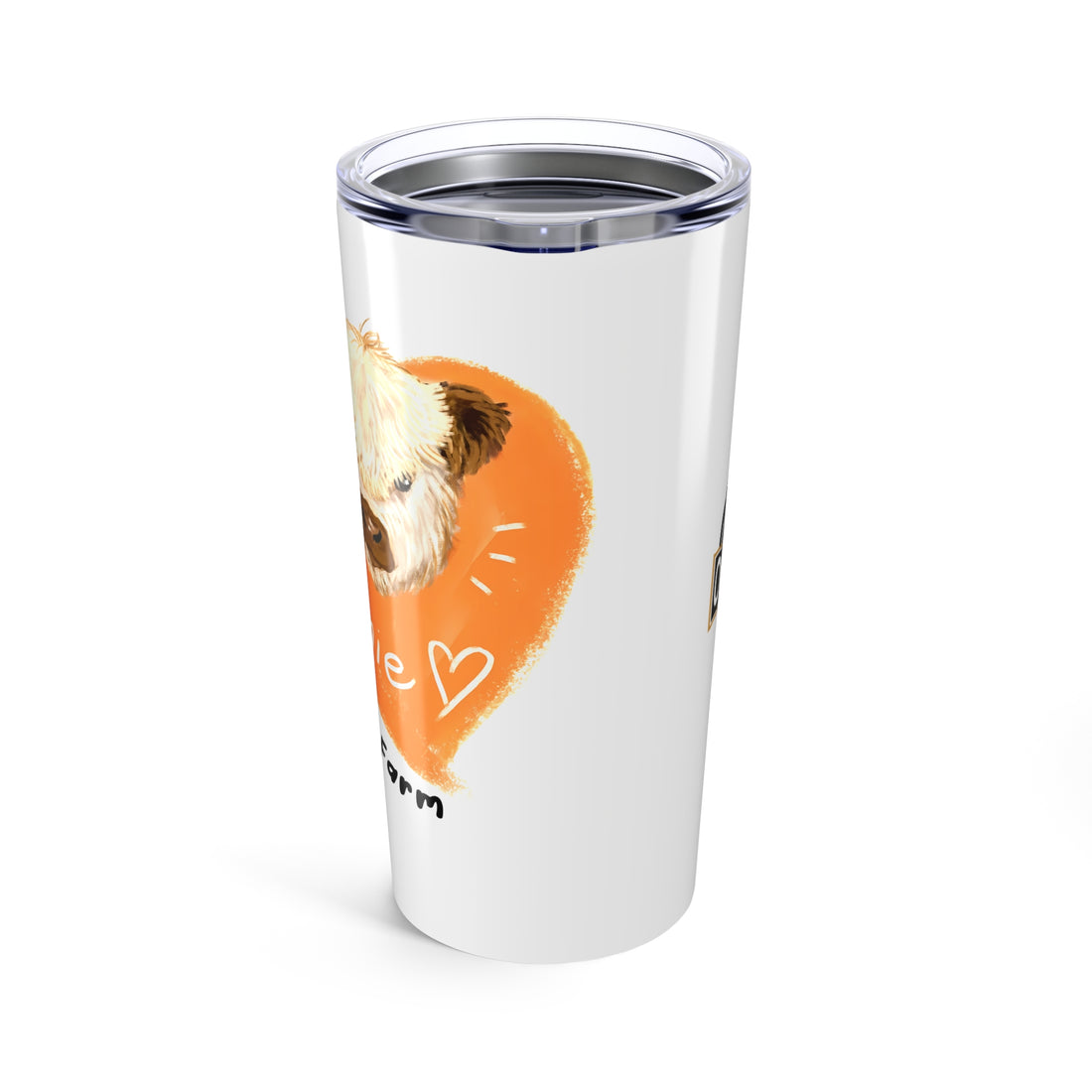 Custom 20oz Tumbler - Riverside Farm Cute Cow Design