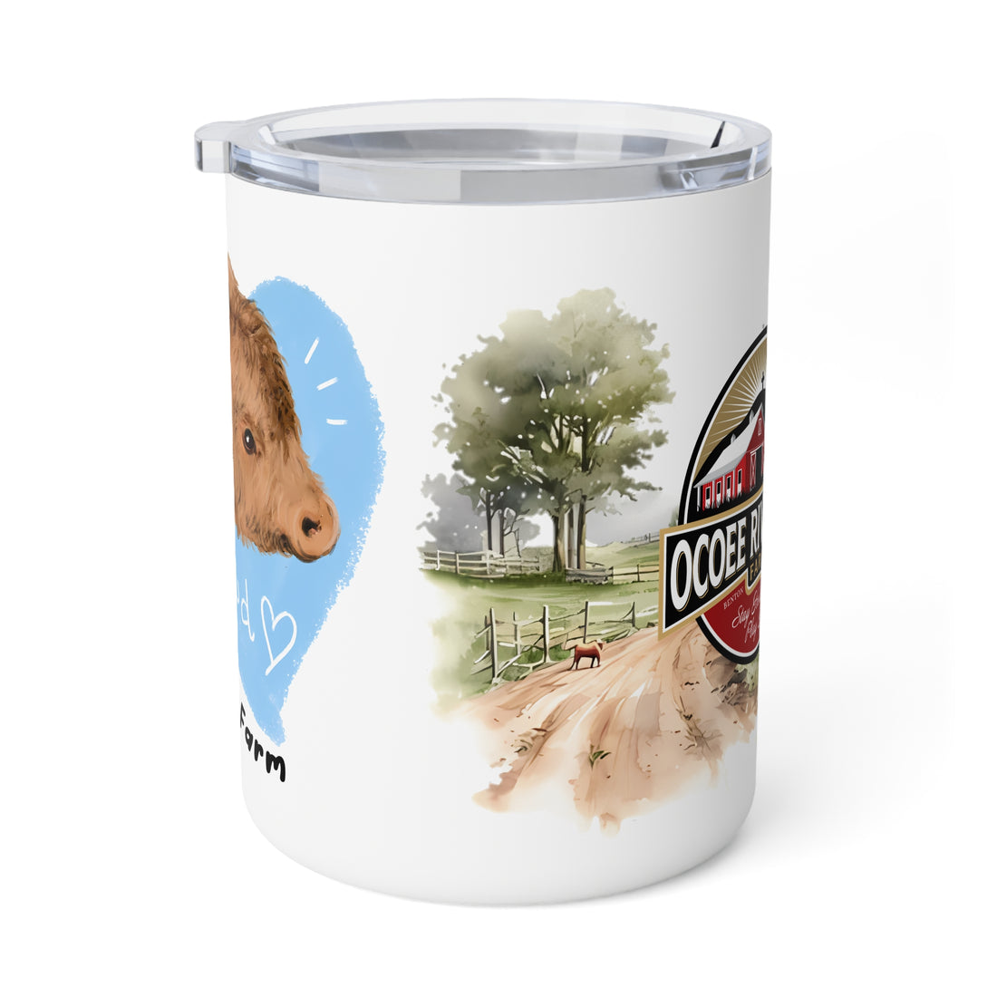Rustic Insulated Coffee Mug | 10oz Mug with Farmhouse Design for Country Lovers