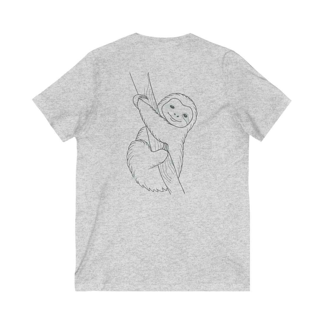 Cute Sloth Unisex V-Neck T-Shirt