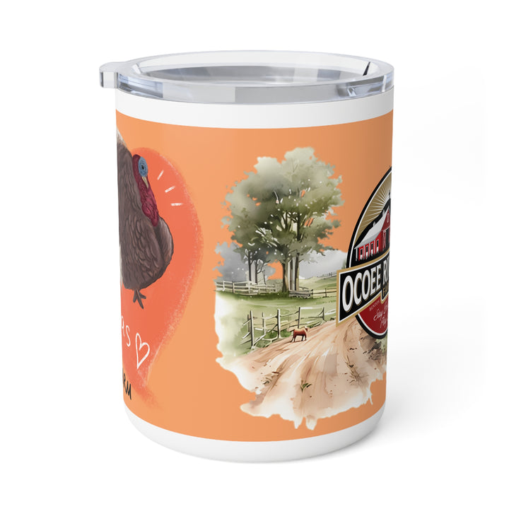 Rustic Insulated Coffee Mug | 10oz Mug with Farmhouse Design for Country Lovers