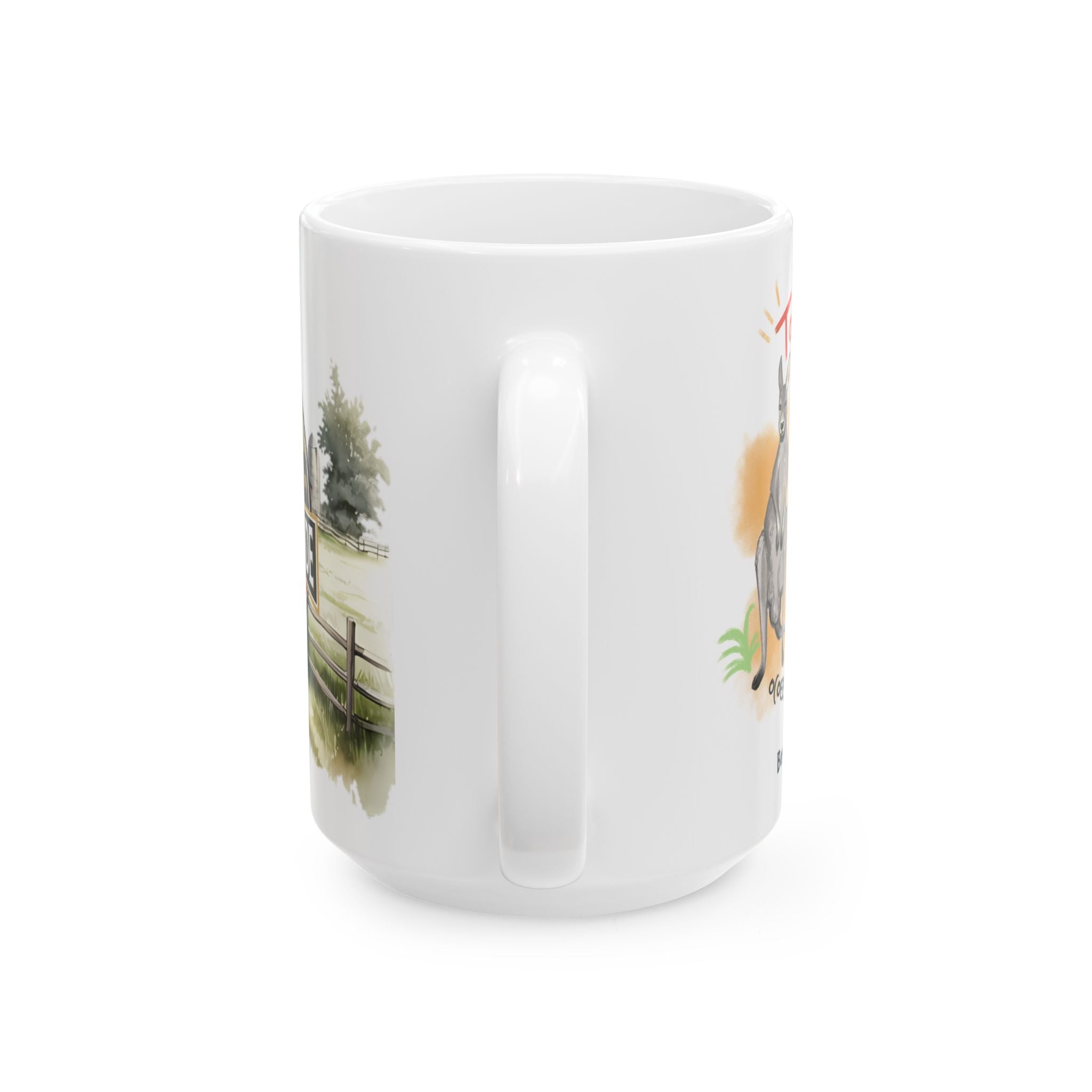 Cute Kangaroo Ceramic Mug | Perfect Gift for Animal Lovers