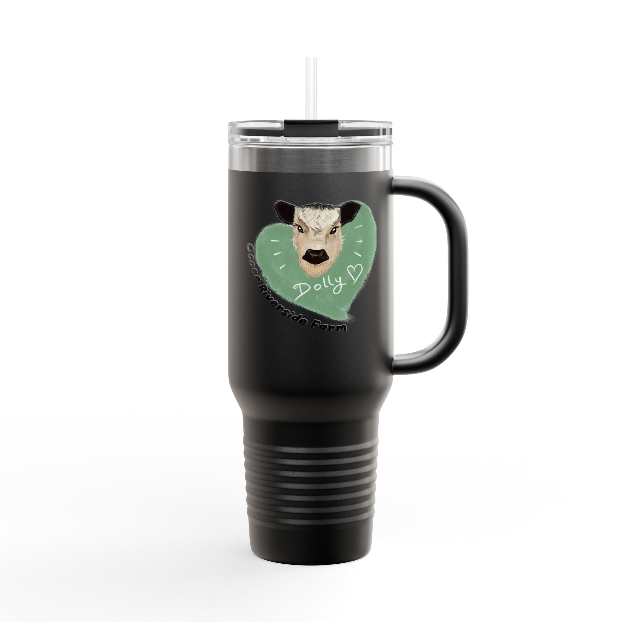 Cute Cow Insulated Travel Mug - 40oz - Perfect for Adventure Lovers!