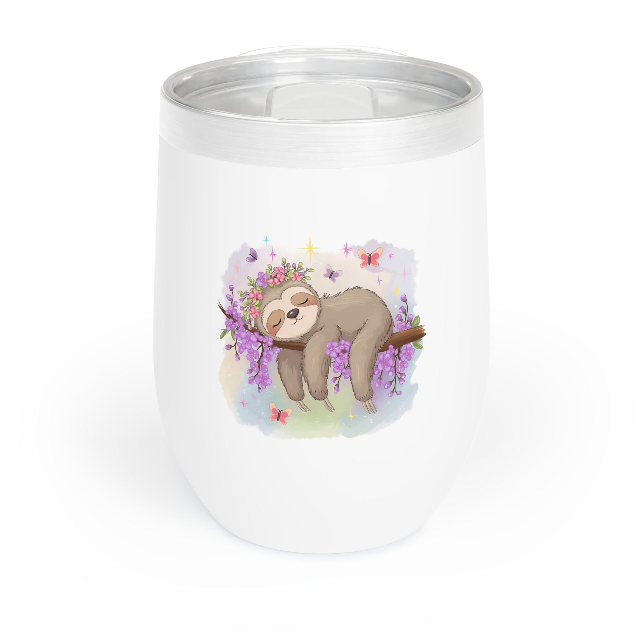 Cute Sloth Wine Tumbler - Perfect for Relaxing Evenings
