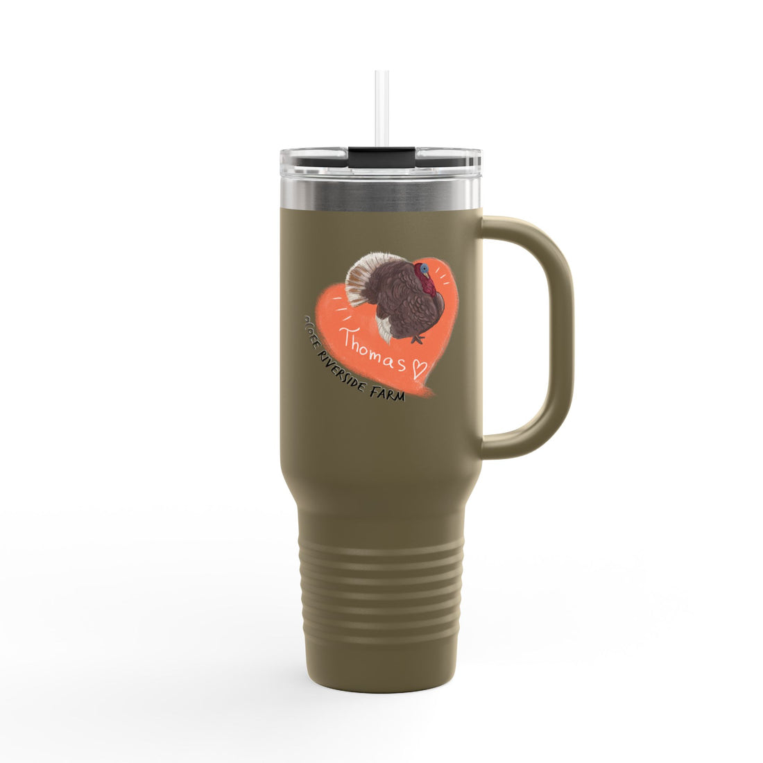 Cute Turkey Insulated Travel Mug - 40oz - Perfect for Adventure Lovers!