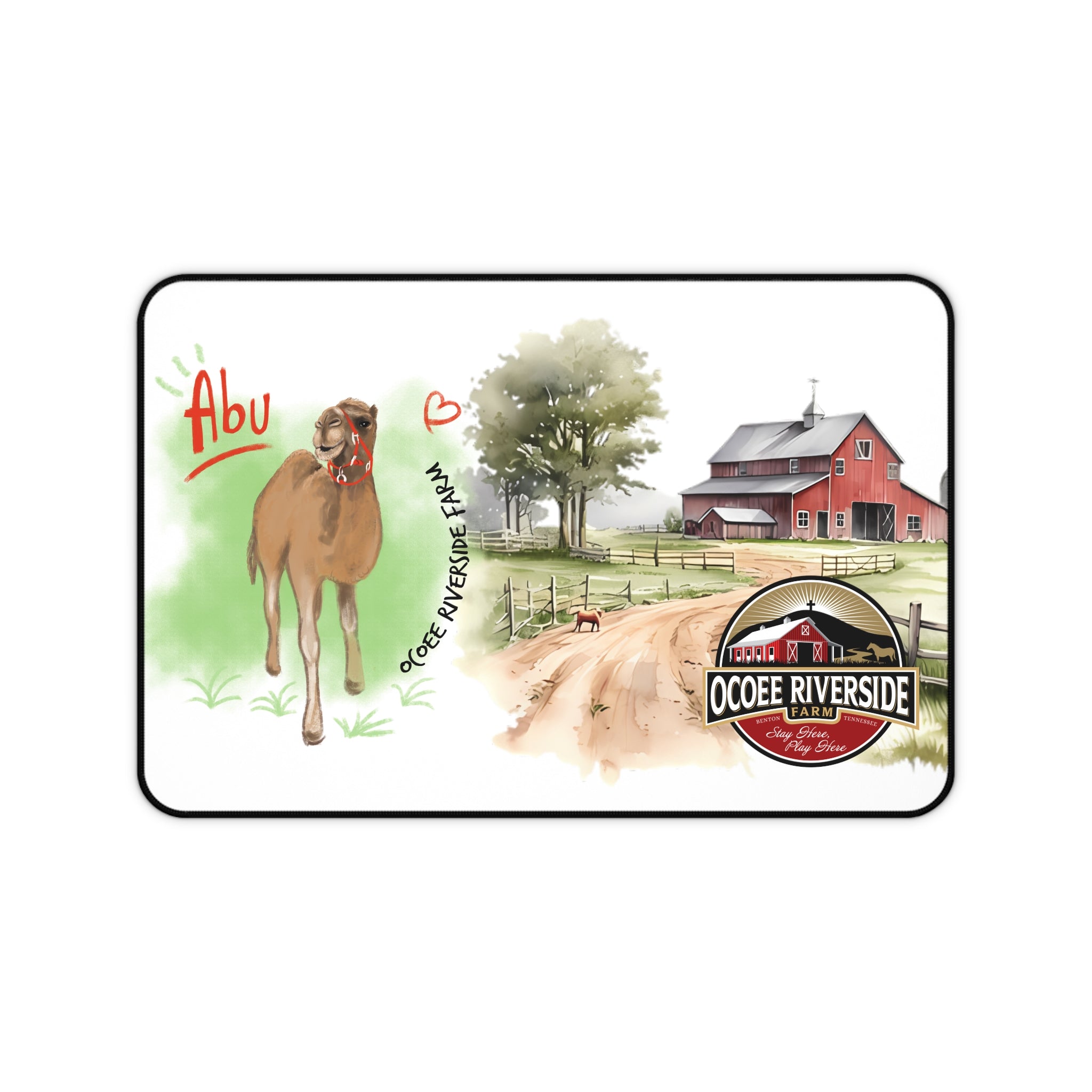 Animal Farm Custom Ocoee Riverside Farm Desk Mat Design
