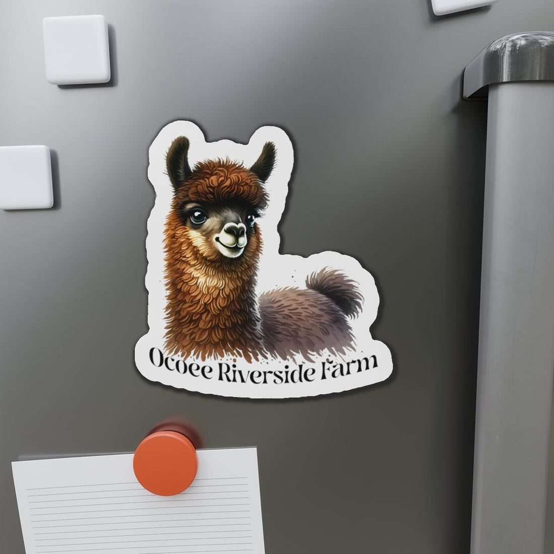 Adorable Llama Die-Cut Magnet