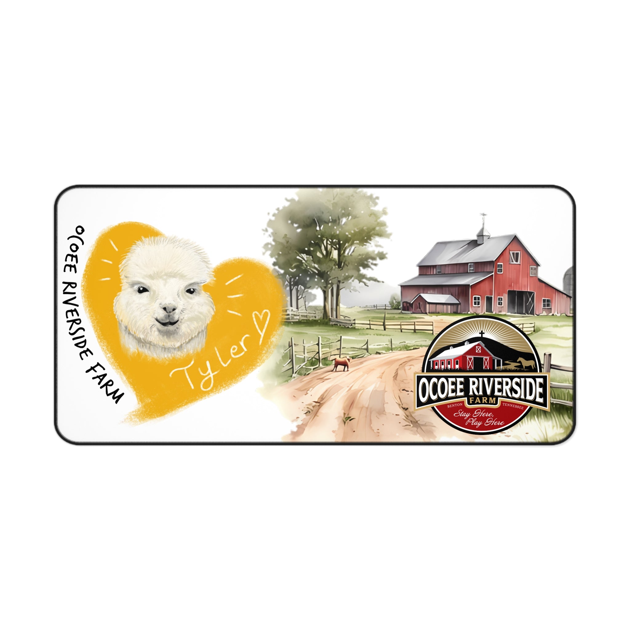 Copy of Animal Farm Custom Ocoee Riverside Farm Desk Mat Design