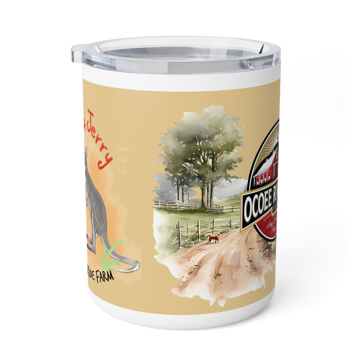 Rustic Insulated Coffee Mug | 10oz Mug with Farmhouse Design for Country Lovers