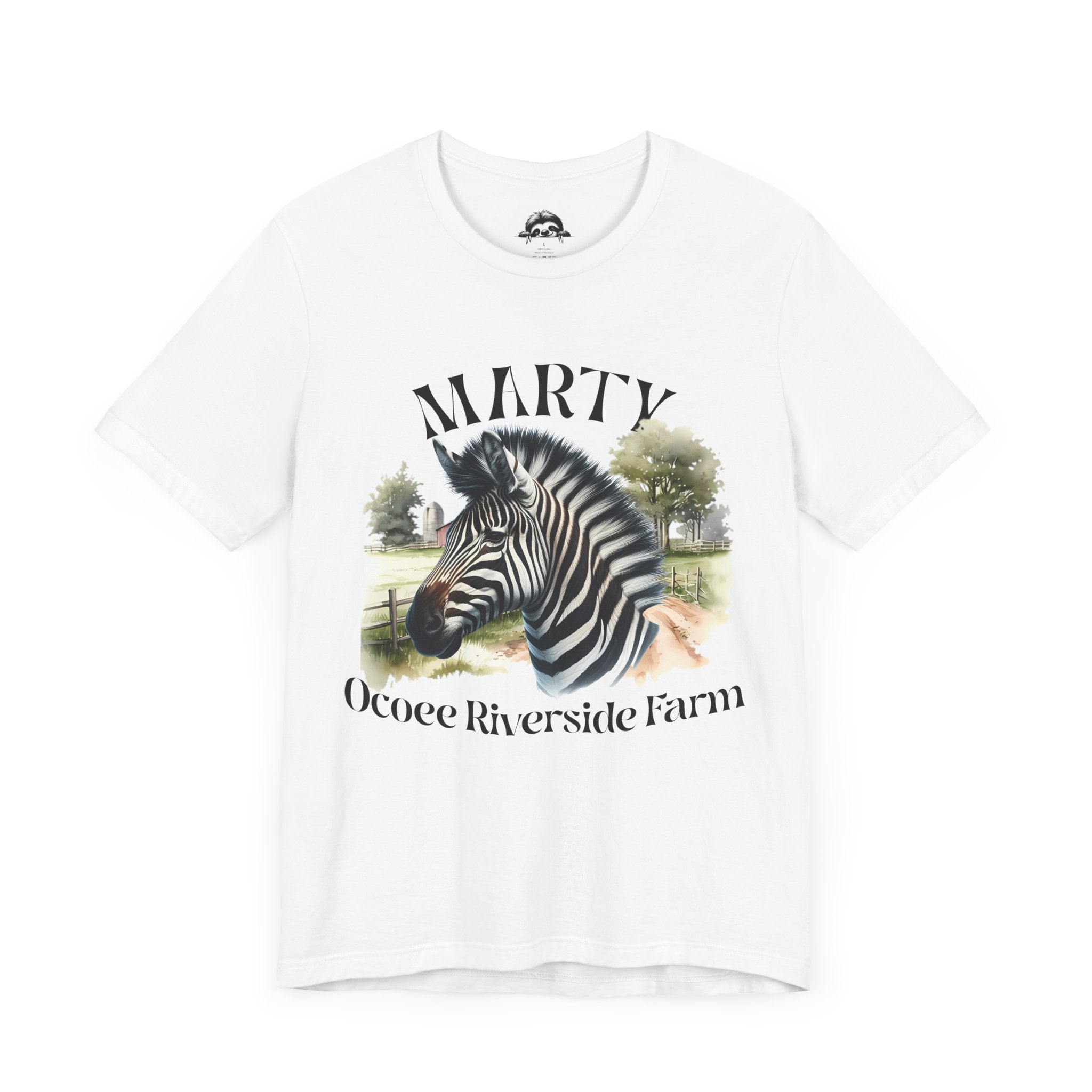 Marty Zebra Ocoee Farm Tee