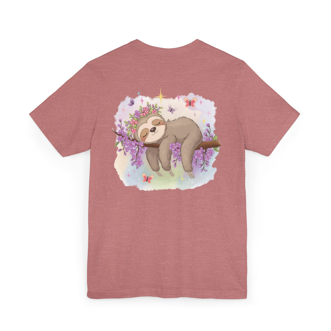 Sloth T-Shirt - Lovable Sloth Sleeping on a Branch