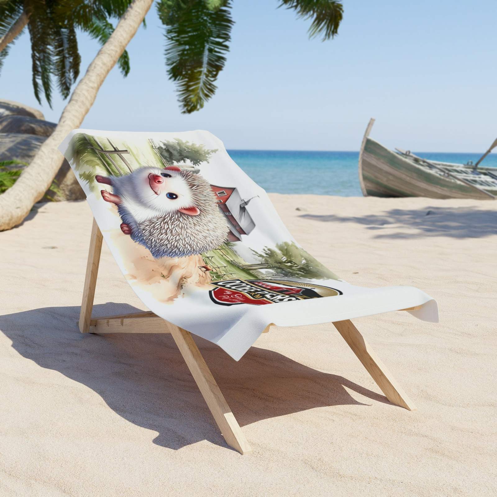 Ocoee Riverside Farm Hedgehog Beach Towel