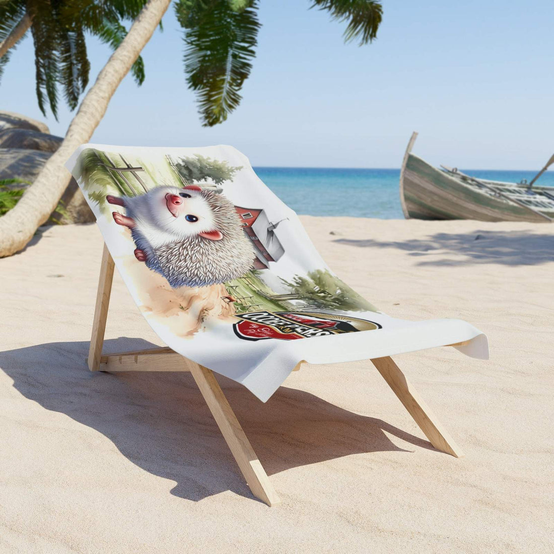 Ocoee Riverside Farm Hedgehog Beach Towel