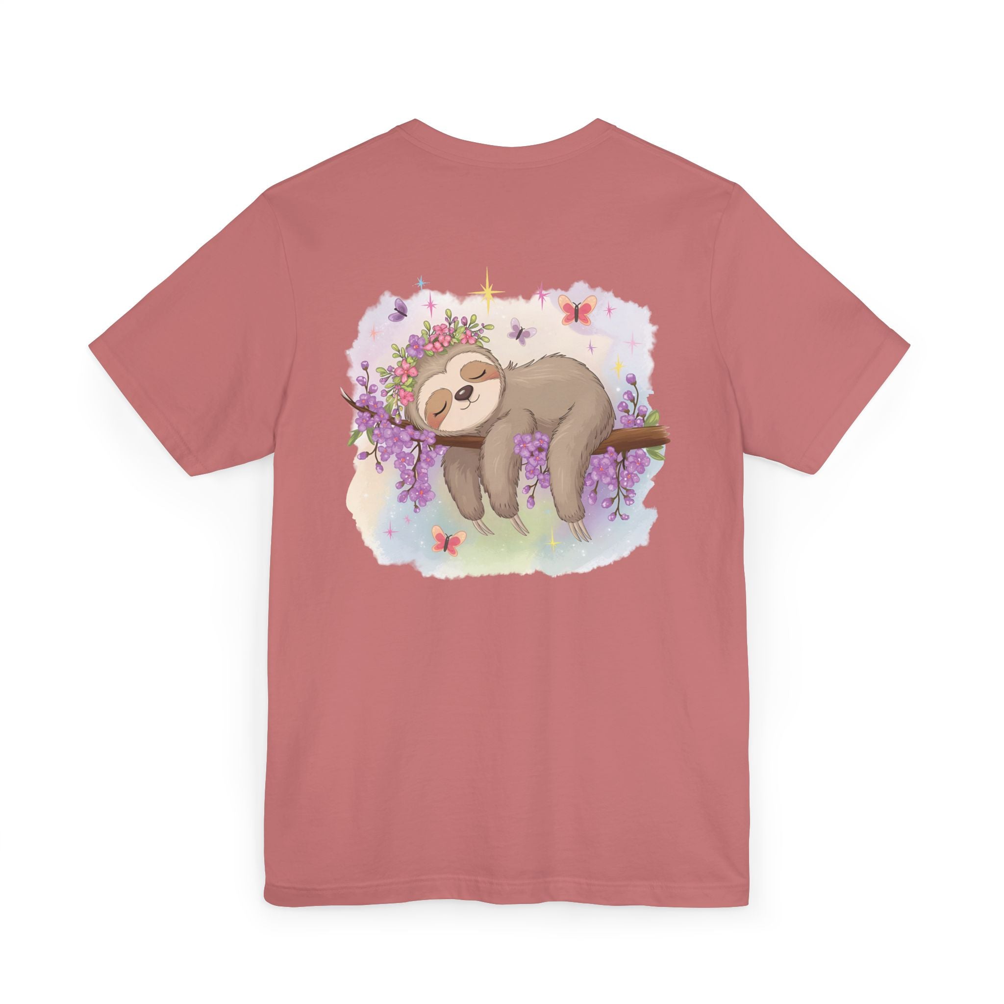 Sloth T-Shirt - Lovable Sloth Sleeping on a Branch