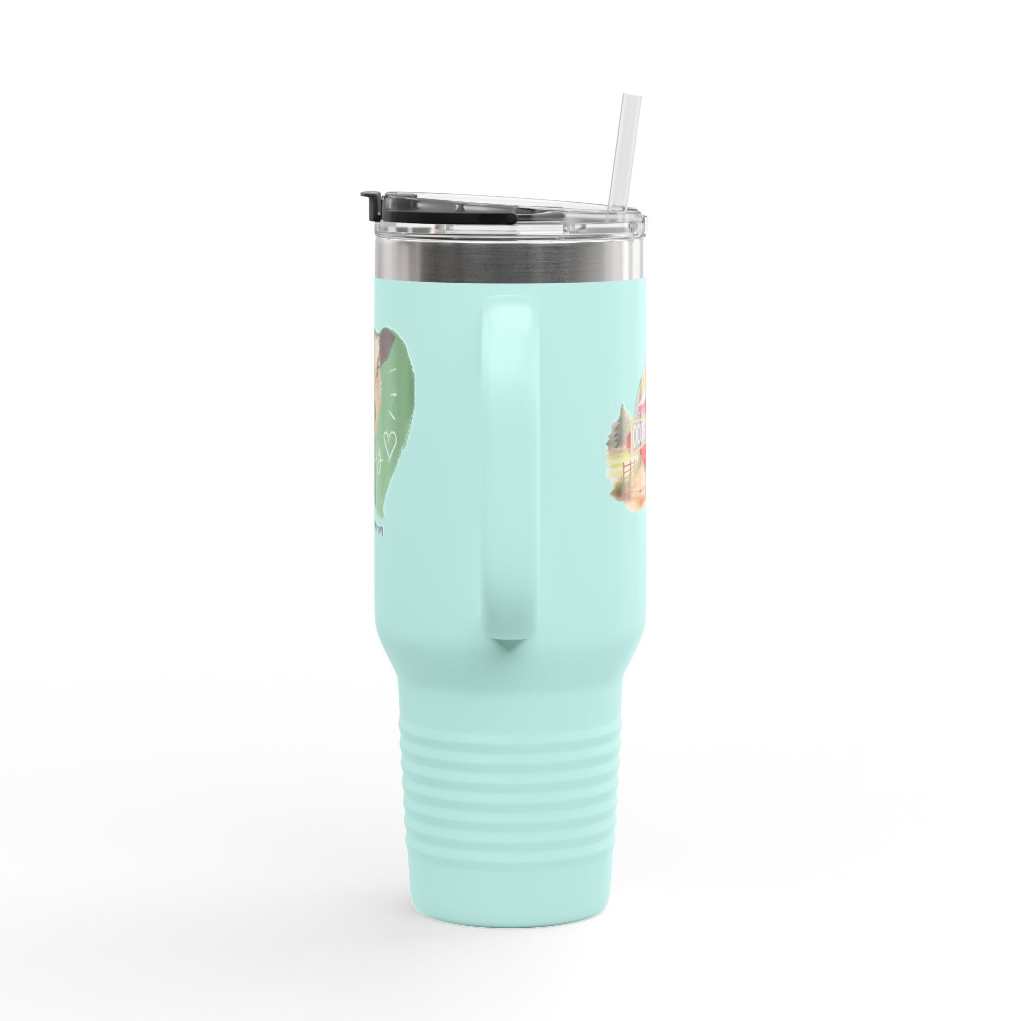 Cute Cow Insulated Travel Mug - 40oz - Perfect for Adventure Lovers!