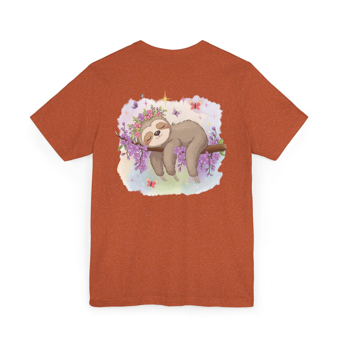 Sloth T-Shirt - Lovable Sloth Sleeping on a Branch