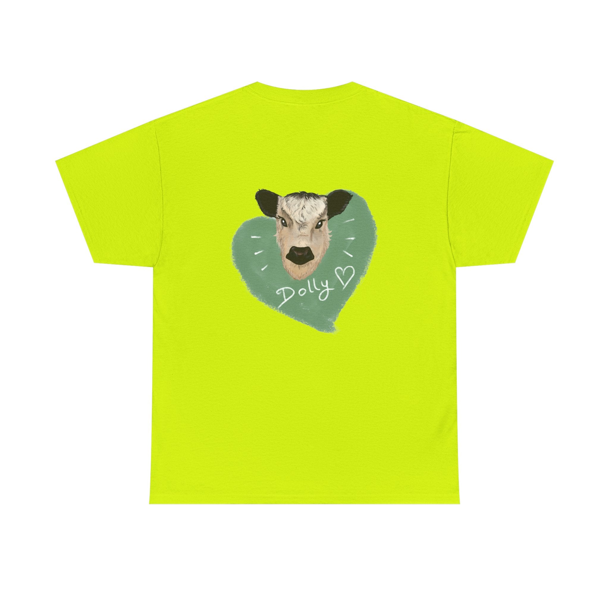 Dolly Cow Unisex Heavy Cotton Tee - Cute Farm Animal Graphic T-Shirt