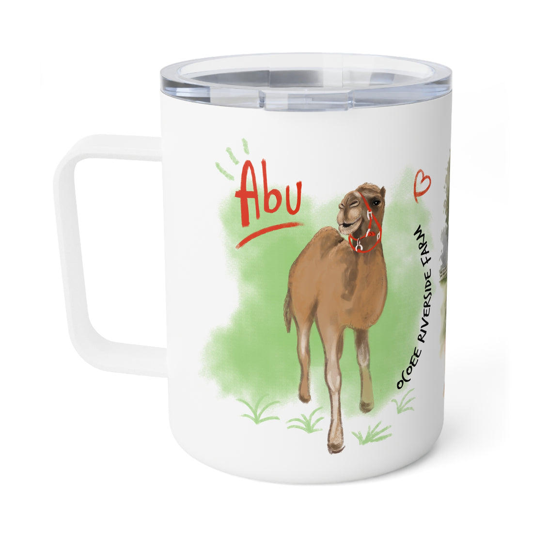 Rustic Farmhouse Insulated Coffee Mug - 10oz with Whimsical Artwork