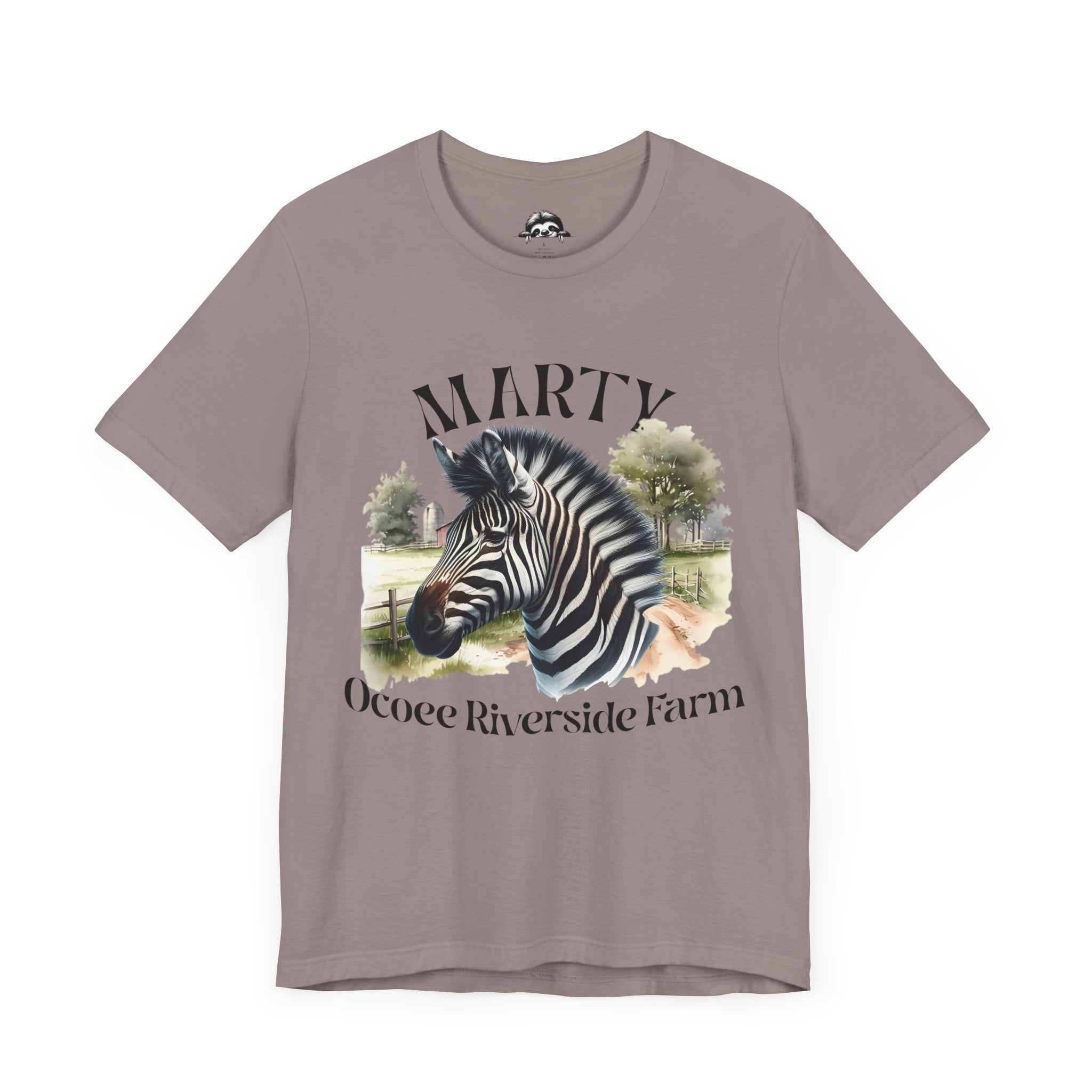 Marty Zebra Ocoee Farm Tee