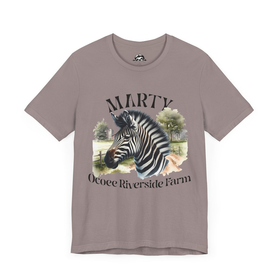 Marty Zebra Ocoee Farm Tee